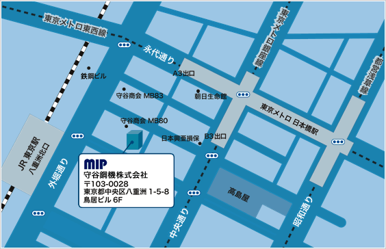 MIP守谷鋼機株式会社 地図
